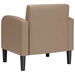 vidaXL Chaise de canapé avec accoudoirs cappuccino noir 54 cm