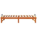 vidaXL Cadre de lit Marron 90 x 200 cm Pin massif