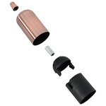 vidaXL Douilles de lampe 2 Pièces bronze rouge E27