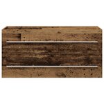 vidaXL Meuble pour Évier avec tiroir Bois Ancien 100 x 38.5 x 48 cm