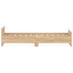 vidaXL Cadre de lit sans matelas chêne sonoma 90x200 cm