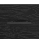 vidaXL Cabinet de chevet avec tiroir Chêne noir 40 x 35 x 47.5 cm