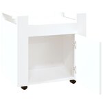 vidaXL Chariot de bureau Blanc 60x45x60 cm Bois d'ingénierie