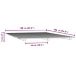 vidaXL Cadre de lit sans matelas blanc 120x190 cm bois de pin massif