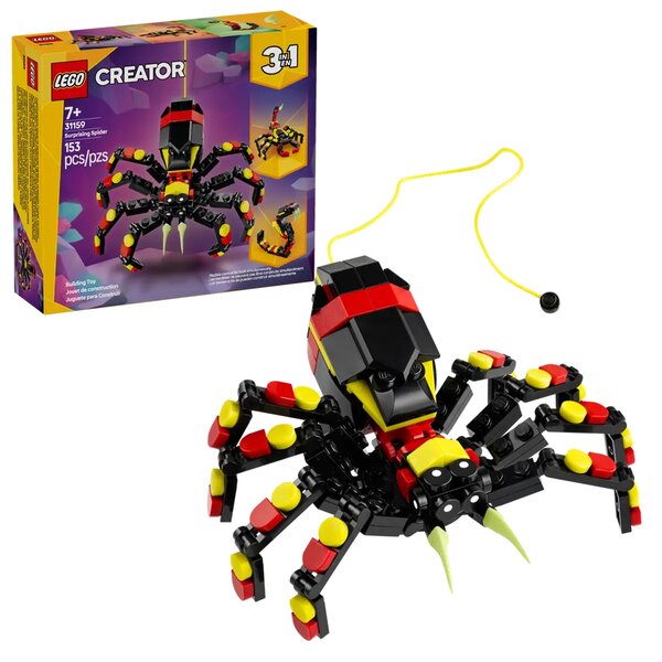Lego 31159 - Creator 3 en 1 Animaux sauvages : l'araignée surprenante
