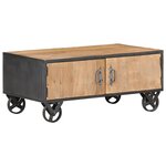vidaXL Table basse 90x50x39 cm Bois de récupération massif