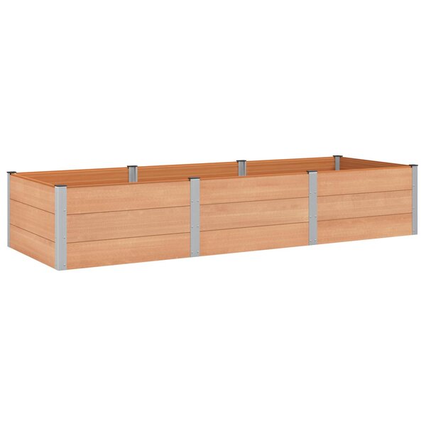 vidaXL Jardinière surélevée Marron 300 x 100 x 54 cm WPC et Aluminium