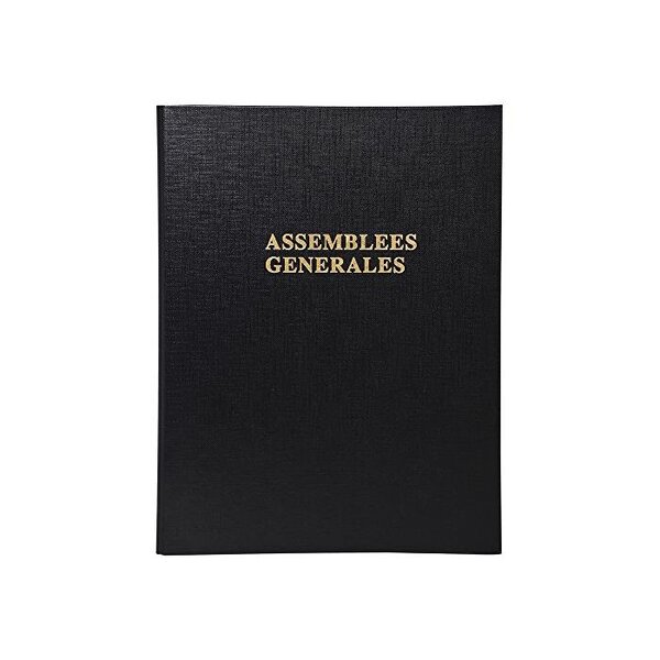 Reliure Registre 32x25cm 4 anneaux Assemblées Générales EXACOMPTA