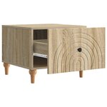vidaXL Table basse Chêne Sonoma 49 x 50 x 40 cm Bois d'ingénierie