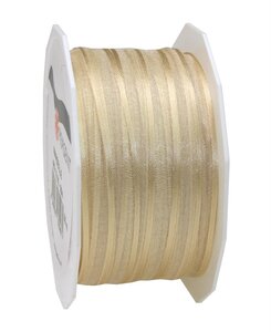 Organza marseille 50-m-rouleau 10 mm  créme