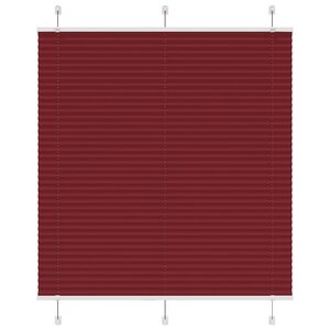 vidaXL Store plissé rouge bordeaux 115x100 cm largeur du tissu 114 4cm