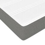 vidaXL Matelas de lit à ressorts ensachés fermeté moyenne Gris foncé 160x200x20 cm
