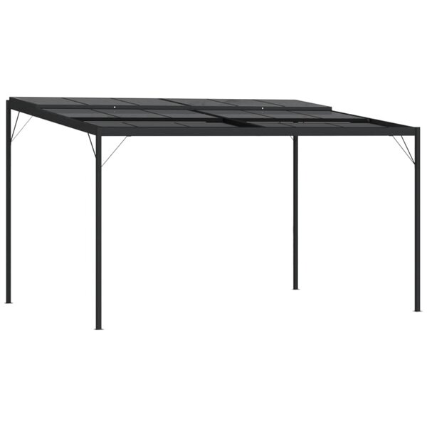 vidaXL Belvédère avec toit Anthracite 4x3x2 5 m Aluminium et acier