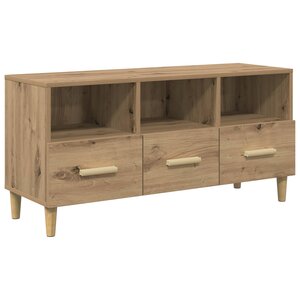 vidaXL Meuble TV Chêne artisan 102 x 36 x 50 cm Bois d'ingénierie