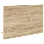 vidaXL Porte-manteau mural avec étagère avec stockage avec miroir Chêne Sonoma 90 x 10 x 50 cm