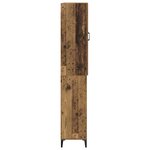 vidaXL Haut Armoire Bois Ancien 69 5 x 34 x 180 cm Bois d'ingénierie