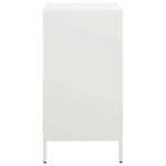 vidaXL Buffet blanc 35x39x73 5 cm acier laminé à froid