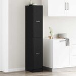 vidaXL Cabinet de Pharmacie Chêne noir 30 x 41 x 174.5 cm