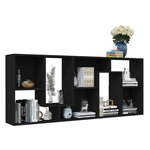 vidaXL Bibliothèque Noir 67x24x161 cm Bois d'ingénierie