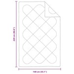 vidaXL Duvet d'été simple avec oreiller 2 Pièces Blanc Microfibre