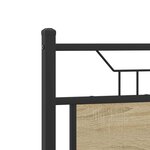 vidaXL Cadre de lit sans matelas chêne sonoma 137x190 cm