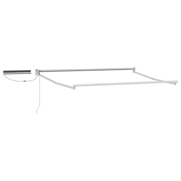 vidaXL Cadre de store rétractable électrique Blanc 3 5 x 2 m Aluminium