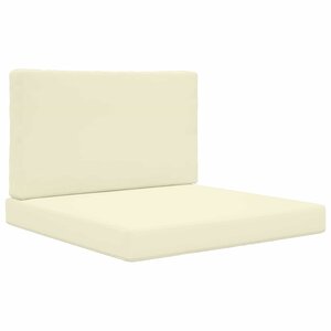 vidaXL Coussin de canapé d'extérieur 2 Pièces Crème Polyester