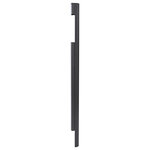 Pied latéral à sceller Noir Sablé RAL 2100 MS