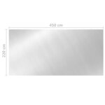 vidaXL Couverture de piscine Argenté 450x220 cm PE