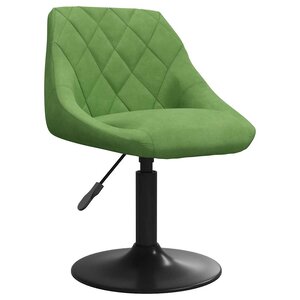 vidaXL Chaise de salle à manger Vert clair Velours