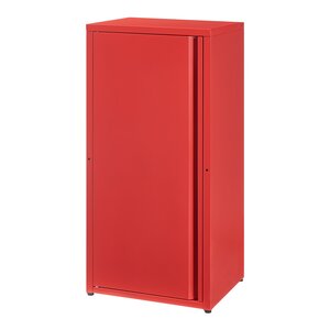 Armoire étagère 88 x 40 x 35 cm meuble de rangement métallique acier rouge 03_0008908