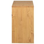 vidaXL Buffet SAUDA chêne 80x43x75 5 cm bois massif de pin