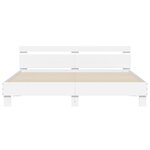 vidaXL Cadre de lit sans matelas blanc 180x200 cm