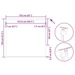 vidaXL Store enrouleur occultant blanc cassé largeur du tissu 151 6 cm