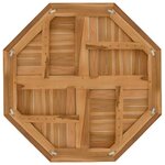 vidaXL Dessus de table 80x80x2 5 cm octogonal bois de teck massif