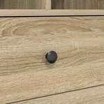 vidaXL Bureau avec rangement en chêne Sonoma en bois d'ingénierie