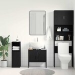 vidaXL Meuble sous-vasque de salle de bain Chêne noir 60 x 30 x 60 cm