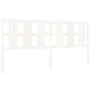 vidaXL Tête de lit blanc 205 5x4x100 cm bois massif de pin
