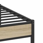 vidaXL Cadre de lit sans matelas chêne marron 183x213 cm