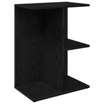 vidaXL Table de chevet chêne noir 46 5x29x61 cm bois d’ingénierie