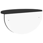 vidaXL Étagère Murale 2 Pièces Noir 38 x 19 x 19 cm Bois d'ingénierie