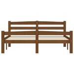 vidaXL Cadre de lit Marron miel Bois de pin massif 140x200 cm