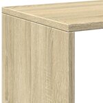 vidaXL Étagère séparatrice de pièce 3 niveaux chêne sonoma