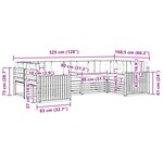 vidaXL Ensemble de canapés d'extérieur 6 pc Naturel et Beige
