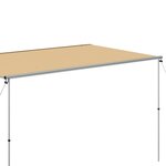 vidaXL Auvent de camping-car et caravane 3 6x2 5x2 15 m Beige