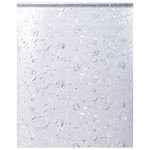 vidaXL Films pour fenêtre 4 Pièces dépoli motif de fleurs PVC