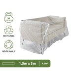 Pack and Move - Housse protection canapé 2 place - 150 x 300 cm - Imperméable et anti-poussière - Fermeture facile