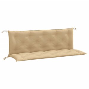 vidaXL Coussins de banc de jardin lot de 2 beige mélangé tissu