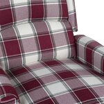 vidaXL Fauteuil de massage inclinable Rouge Tissu