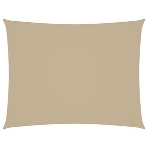vidaXL Voile de parasol tissu oxford rectangulaire 3 5x5 m beige